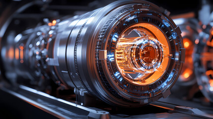 Obraz premium close up of an machine