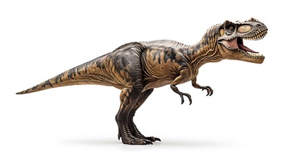 Fototapeta premium A detailed model of a Tyrannosaurus rex dinosaur, showcasing its features and posture.