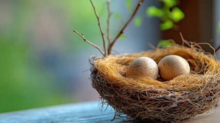 Fototapeta premium Close-up of harvested bird s nests with fine details of texture and purity, Bird s Nest Industry, harvesting sourcing