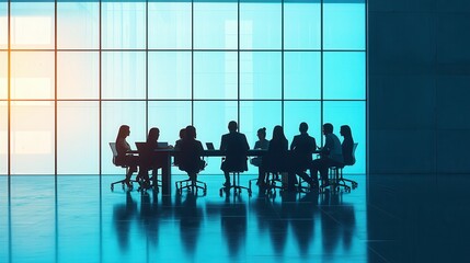 Inclusive team in a sleek modern workspace, reviewing project milestones around a central table, symbolizing mutual respect and shared achievements