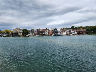 view of village from water