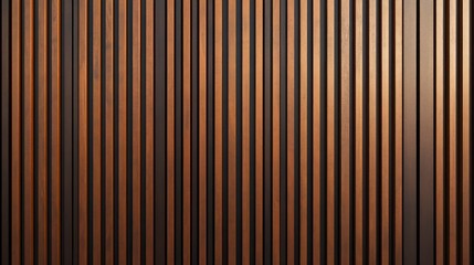 The wall paneling consists of a seamless pattern of vertical wooden slats on a brown wood lath background
