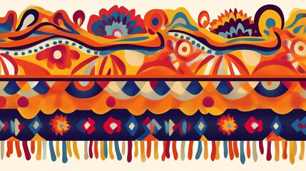 New Style Vector Illustration of Hispanic Heritage Month Banner and Card Design Featuring National Hispanic Heritage Month, 