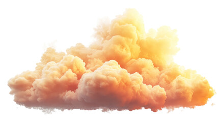 Picturesque Sunset Clouds: A Cut-Out Image Perfect for Creative Design and Backgrounds.