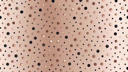 Abstract Pattern of Metallic Circles on a Soft Background