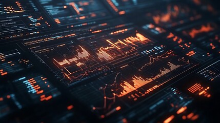 Obraz premium Data visualization trends digital workspace infographic technology aerial view analytics insights