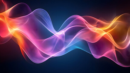 Fototapeta premium Abstract Background with Vibrant Glowing Lines