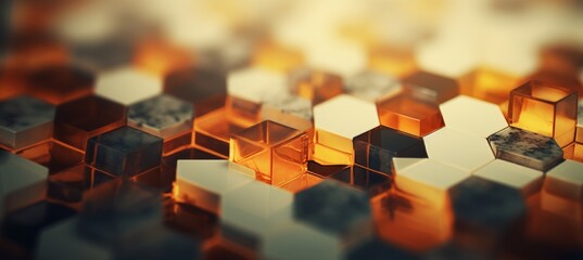 Obraz premium Hexagonal geometric pattern for medical, technology, and science designs with simple elements