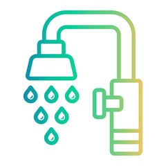 Fototapeta premium shower Line Gradient Icon