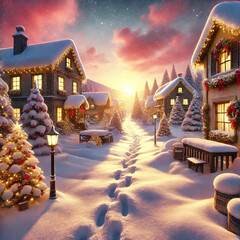 Christmas landscape