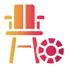 Fototapeta premium life Gradient icon