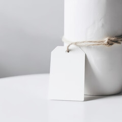 Hangtag mockups, Hanging label tag mockup, favor tag mockup, wedding favor tag mockup, swing tag mockup - A versatile template for showcasing your branding and design ideas in various industries