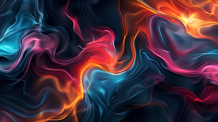 Fototapeta premium 3D illustration of abstract digital particles wave. Futuristic background for business presentations