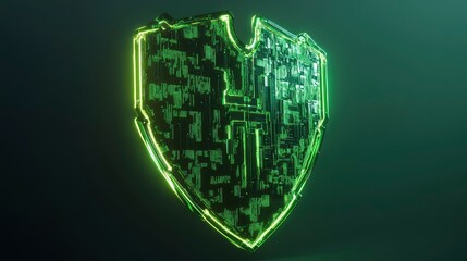 Defend against cyber threats digital realm cybernetic art virtual environment futuristic perspective firewall concept