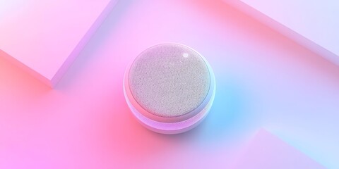 Stylish beauty product in soft lighting