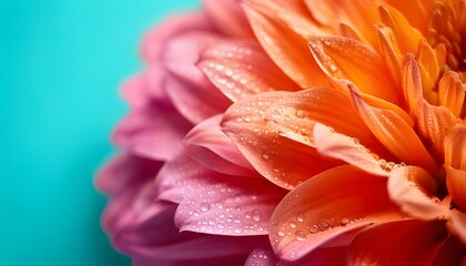 Obraz premium Natural macro shot. Macro shot of petals, intricate natural patterns, 3D illustration.