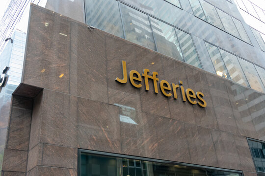 New York City, USA - August 18, 2022: Jefferies Group headquarters in New York City, USA. Jefferies Group LLC is an American investment bank and financial services company. 