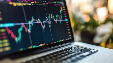 Analyzing Financial Trends Online Trading Platforms Data Visualization Business Environment Digital Perspective