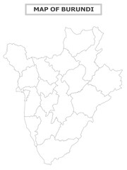 Obraz premium African Countries Geography Political map. Political map of country with capital, province or state capital, major cities and town.