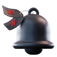  3D Illustration Discount Notification