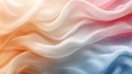 Obraz premium Flowing fabric textures studio digital art abstract close-up textures and movement