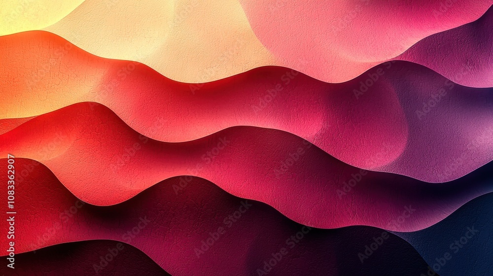 Poster colorful abstract waves and curves flowing together in soft hues create a dynamic visual experience 