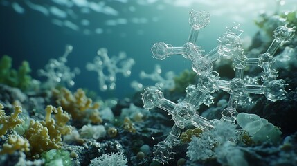 Toxic Microplastic Emission, Molecular Structure of Ocean Pollutants Transforming into Recyclable Material