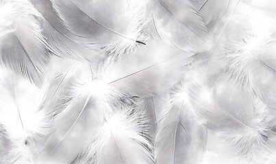 Obraz premium Light/dark horizontal feathered grey photocopy texture background