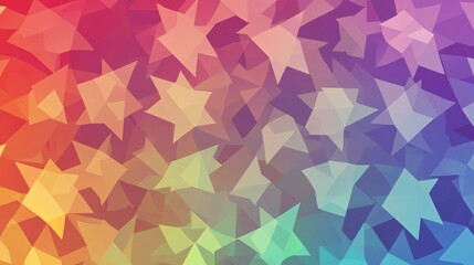 Symmetrical star pattern in gradient colors