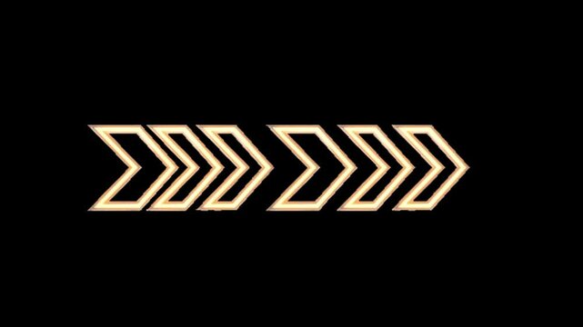 3d Arrow graphic of a symbol made of many spheres animation with motion graphic clip template. HD resolution with hyper realistic 4K Background.