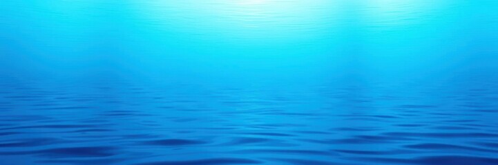 Fototapeta premium Smooth and serene deep blue sea waves with ripples and reflections, gradient, gradient