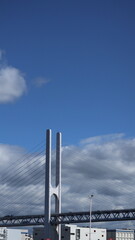 higashi kobe bridge taken from sunshine warf KOBE with clear sky