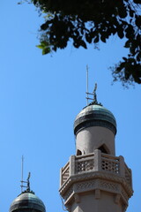 The dome and building of the Kobe Muslim Mosque, which is the first mosque in Japan