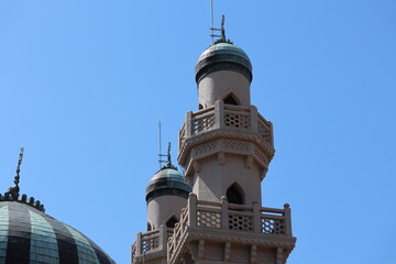 The dome and building of the Kobe Muslim Mosque, which is the first mosque in Japan