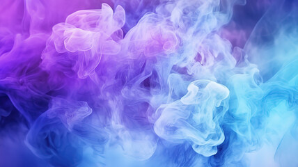 Obraz premium Incredible explosion fluorescent background paint in water vibrant smoke cloud texture