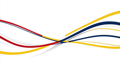 Colorful abstract background with flowing lines and curves