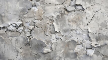 Fototapeta premium Cracked and Weathered Concrete Wall