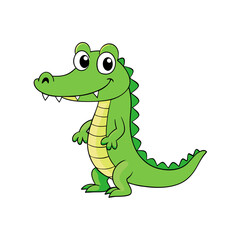Crocodile cartoon vector illustration