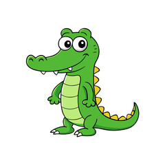 Fototapeta premium Crocodile cartoon vector illustration