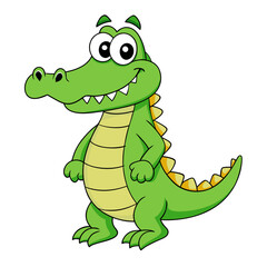 Fototapeta premium Crocodile cartoon vector illustration
