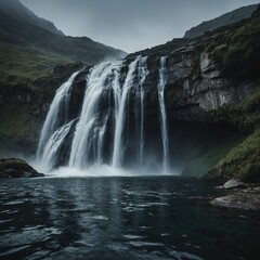 Obraz premium waterfall in the mountains