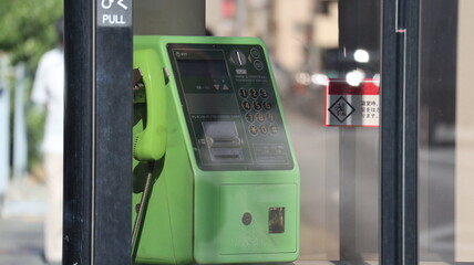 Public telephones in Japan on the side of the road are used for communication and even for emergency signals.