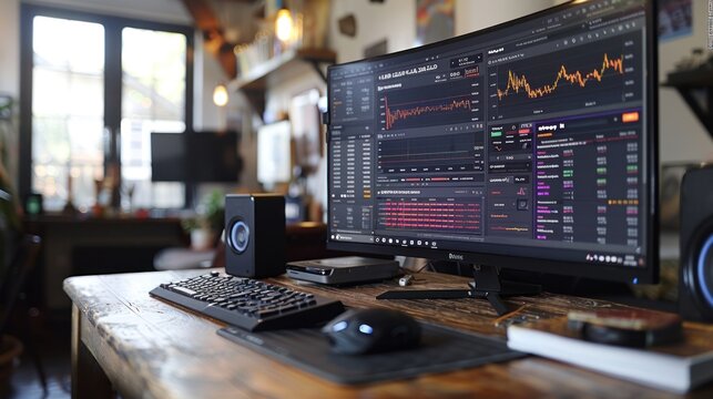 Wide view of the desktop portfolio tracking dashboard with real-time updates across cryptocurrencies.