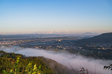 新潟　山本山高原から望む景色