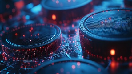 Smart speaker on table, voice control, device, smart assistant for home.