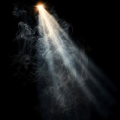 Obraz premium Spotlight beam through smoke.