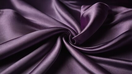 Fototapeta premium Luxury silk fabric with wrinkles background in purple shine for wedding, fashion themes and concepts. 