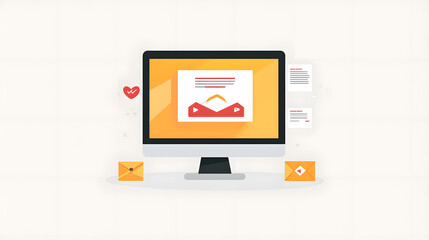 A clean and sophisticated email marketing template design featuring bold call-to-action buttons, personalized content, and a streamlined layout for high engagement.