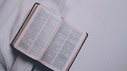 Open the Book Image on White Background - A Gateway to Knowledge and Imagination. The Pages of the Book Spreading Wide, Revealing Text and Illustrations. The White Background Highlights the Book's Sig