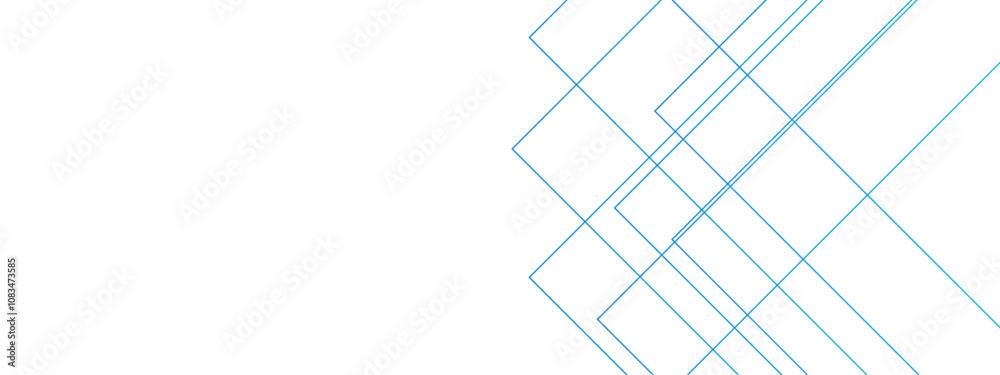 Poster White minimal blue line design. Baseness technology concept Design. Future graphic geometric design. Geometry texture futuristic decoration. Minimal lines futuristic tech background